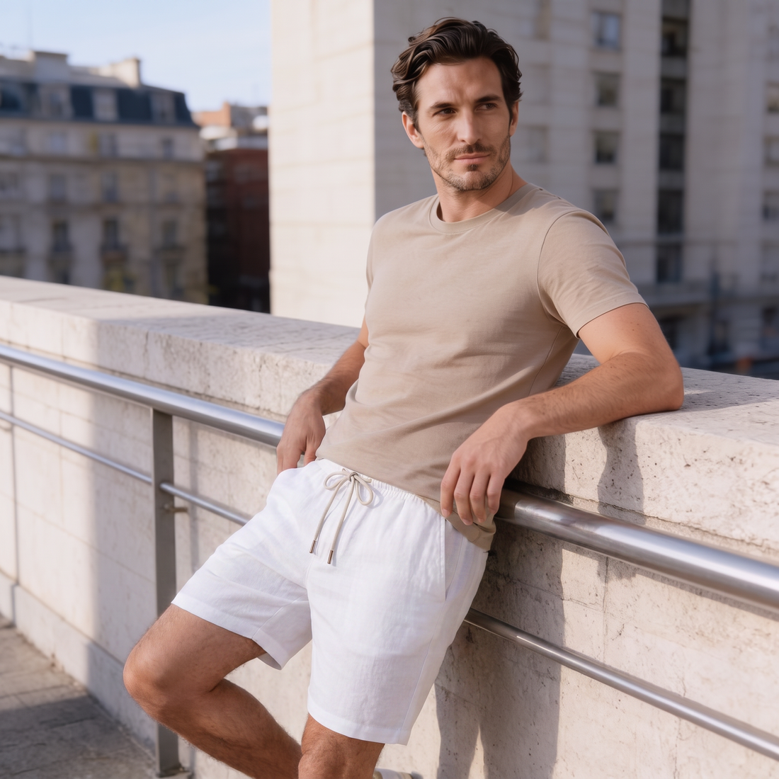 Men's Casual Drawstring Jogger Shorts