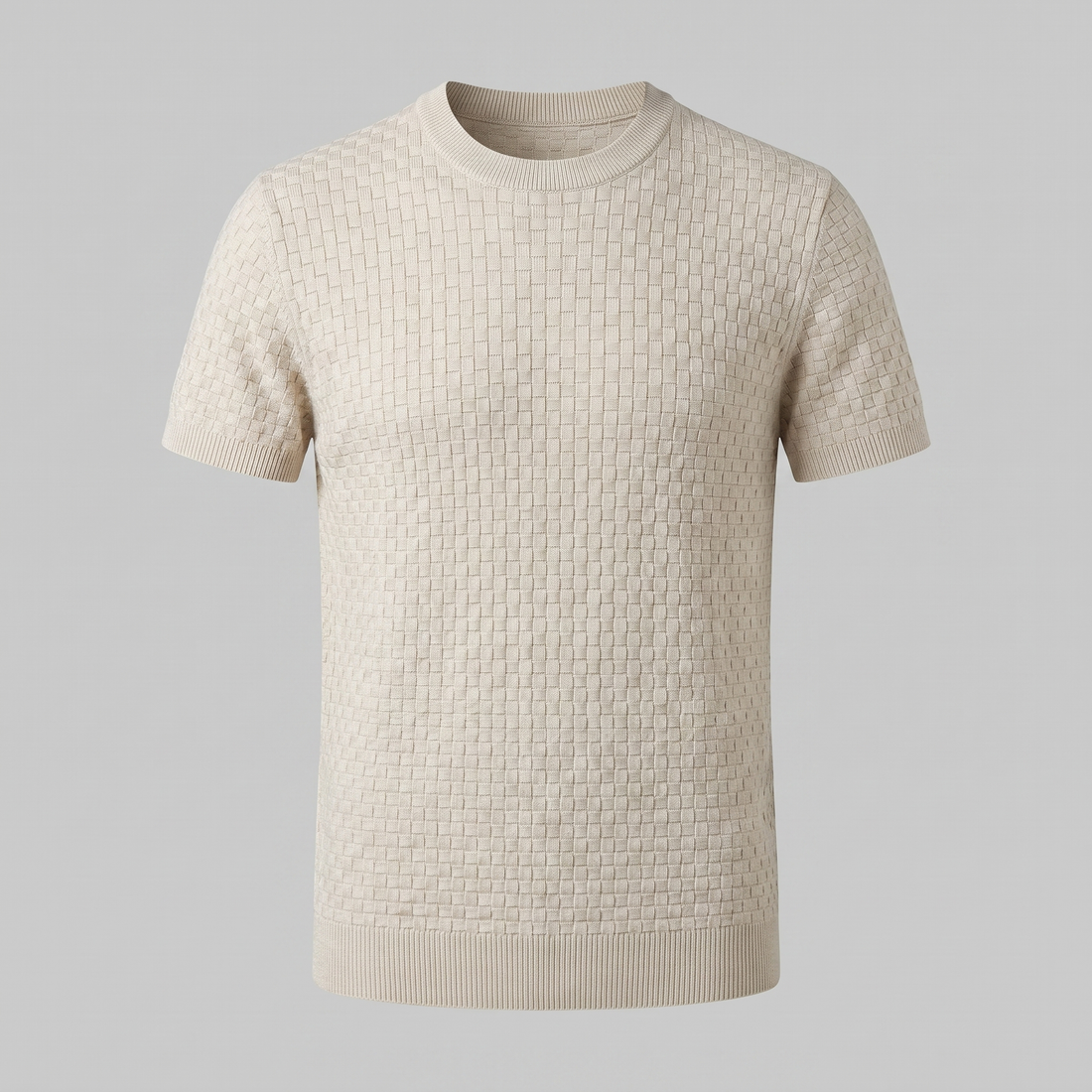 Men's Basket Weave Knit T-Shirt