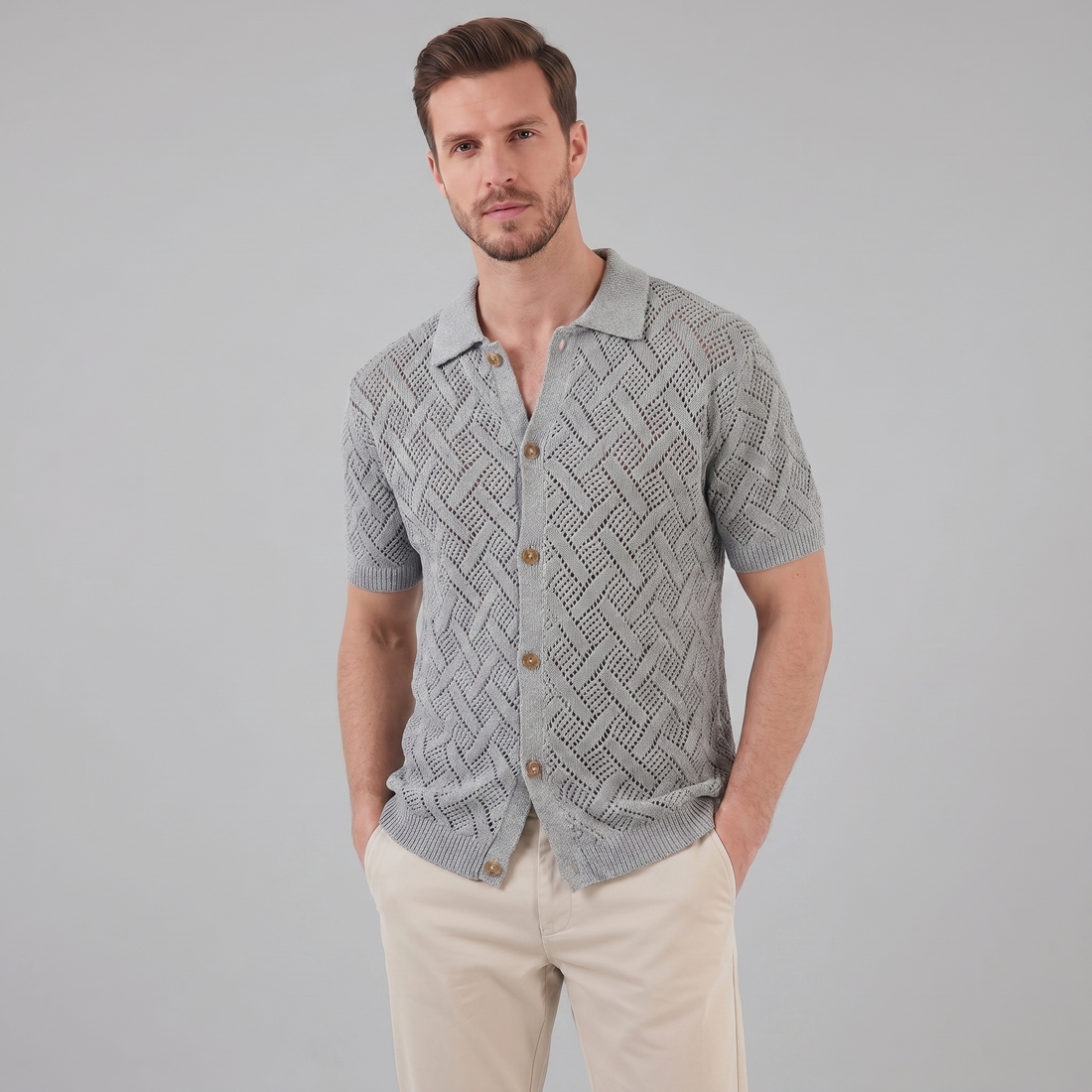 Men's Beach Polo Summer Shirt