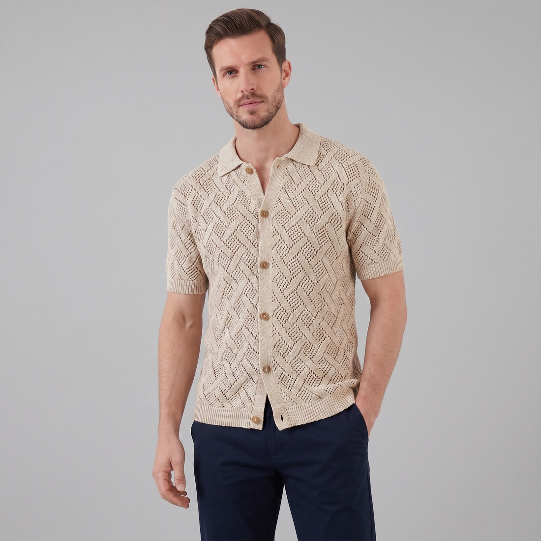Men's Beach Polo Summer Shirt