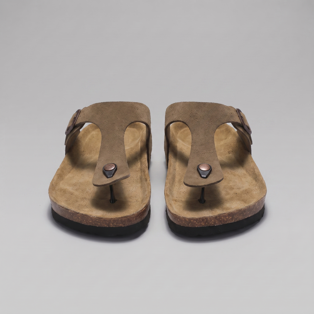 Men's Buckle Strap Flip Flop Sandals