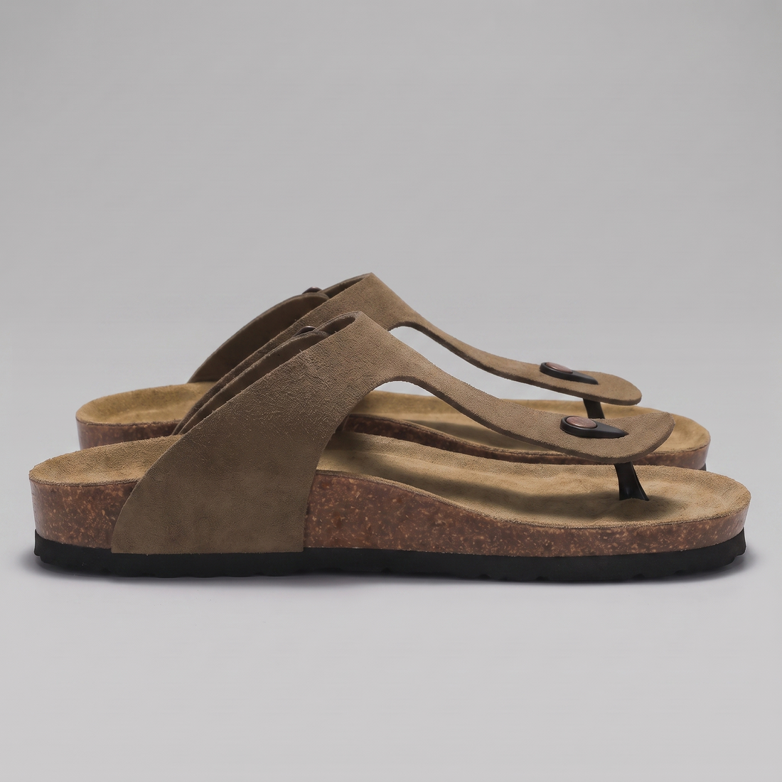 Men's Buckle Strap Flip Flop Sandals