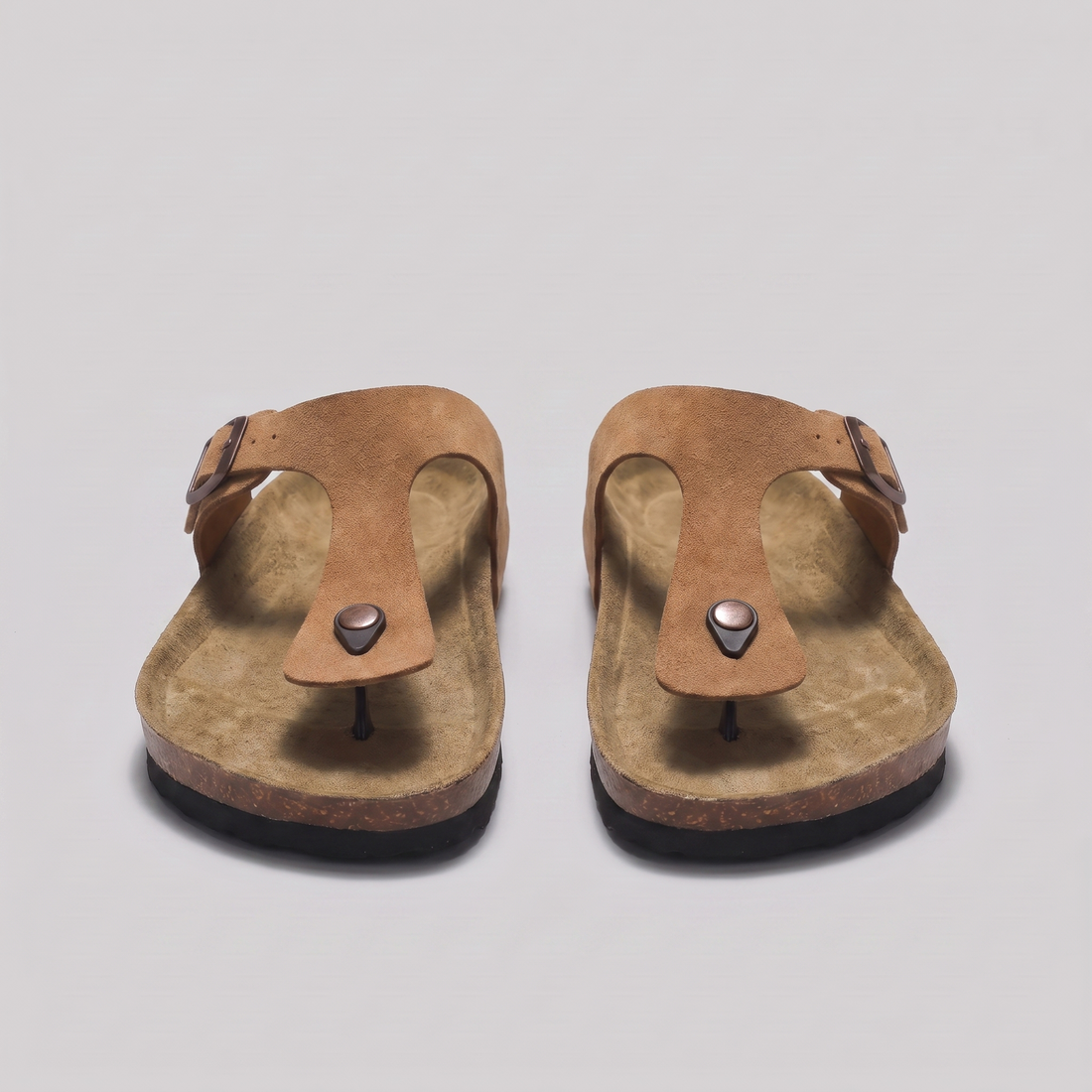 Men's Buckle Strap Flip Flop Sandals