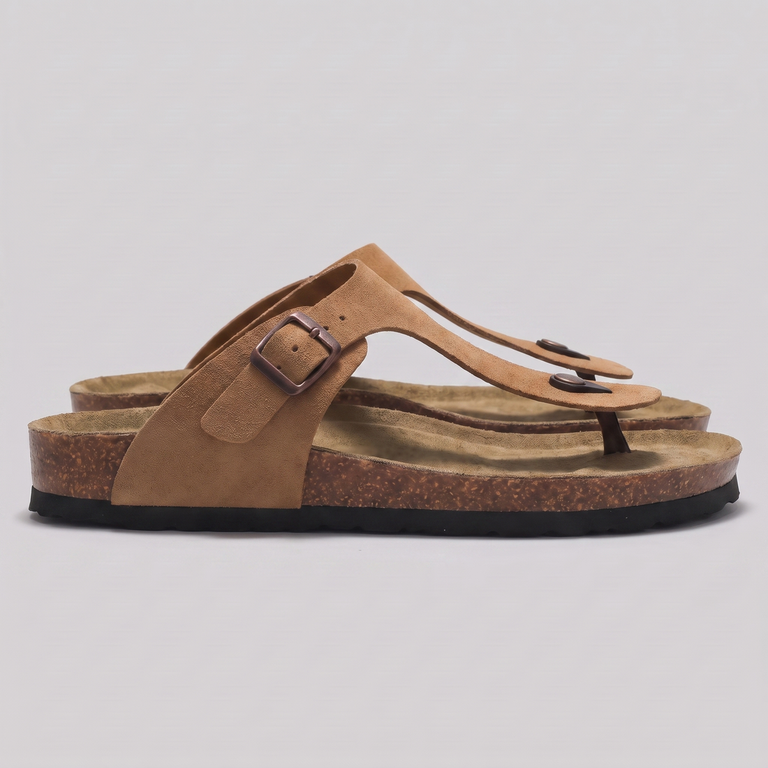 Men's Buckle Strap Flip Flop Sandals