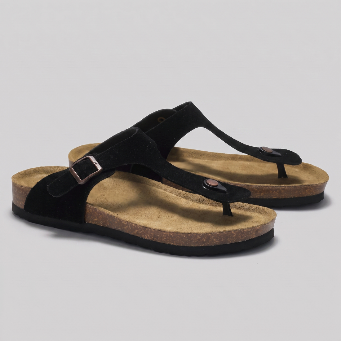 Men's Buckle Strap Flip Flop Sandals