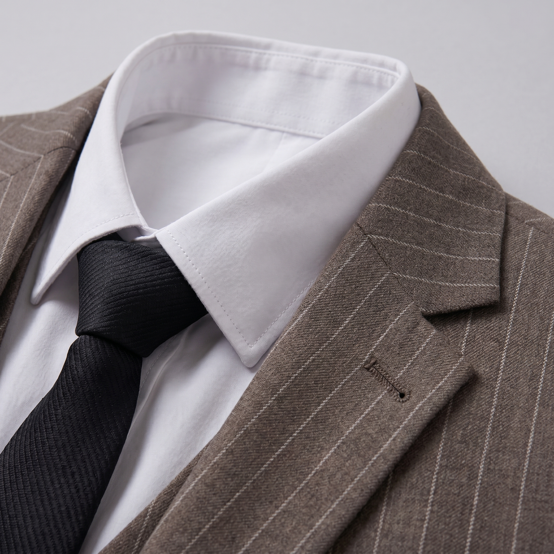 Men's Business Striped Blazer Suit Set