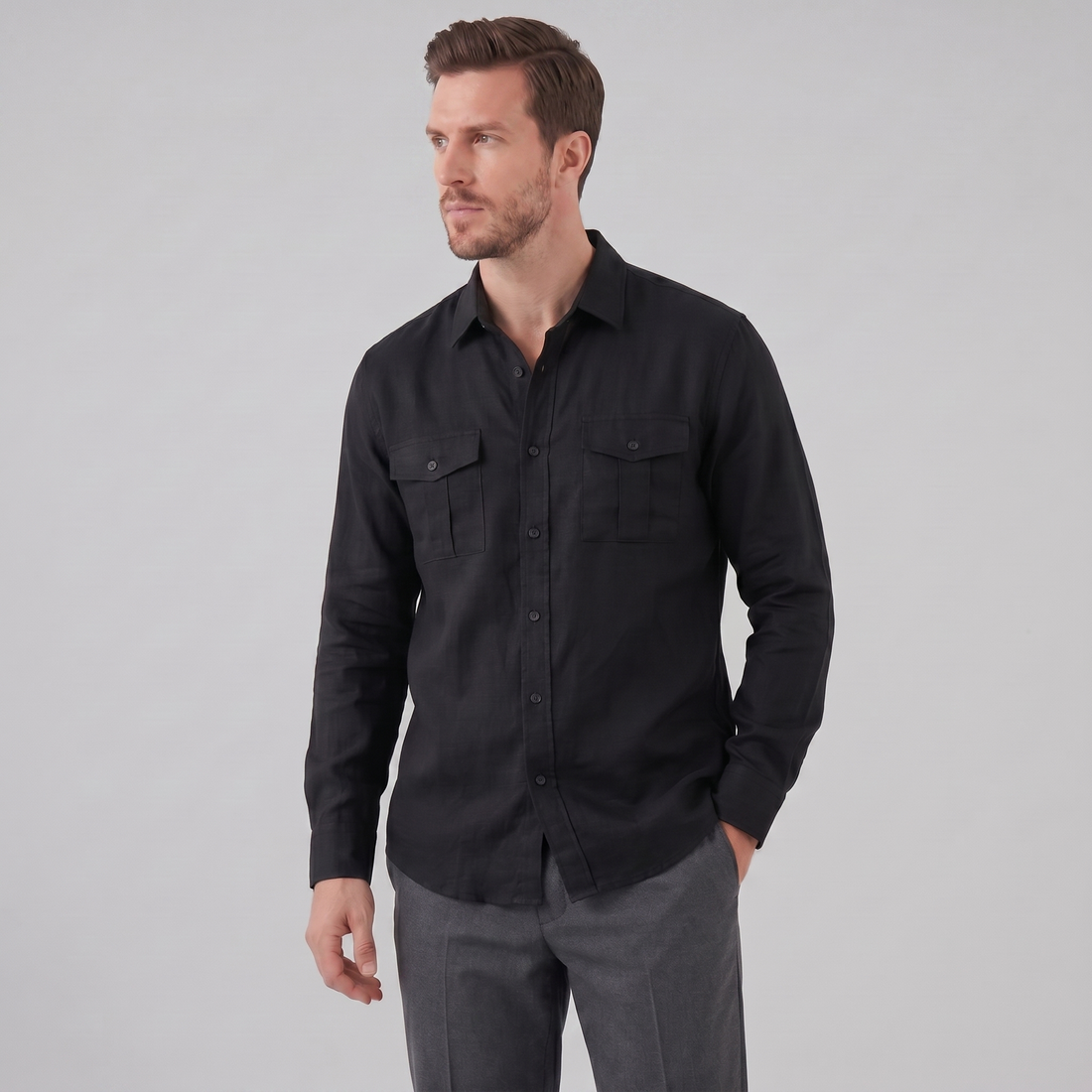 Men's Button-Up Summer Shirt