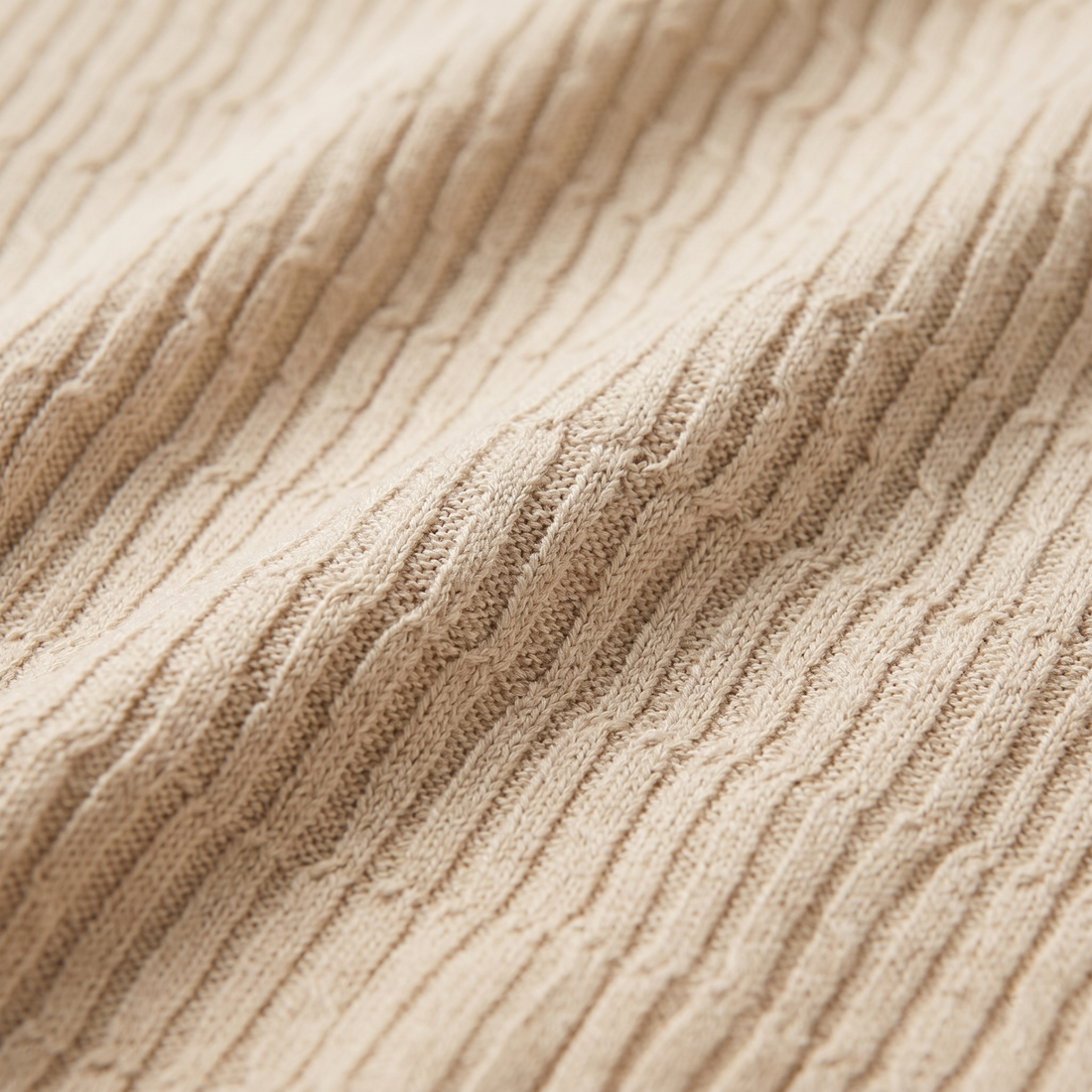Men's Cable Texture Knit Polo