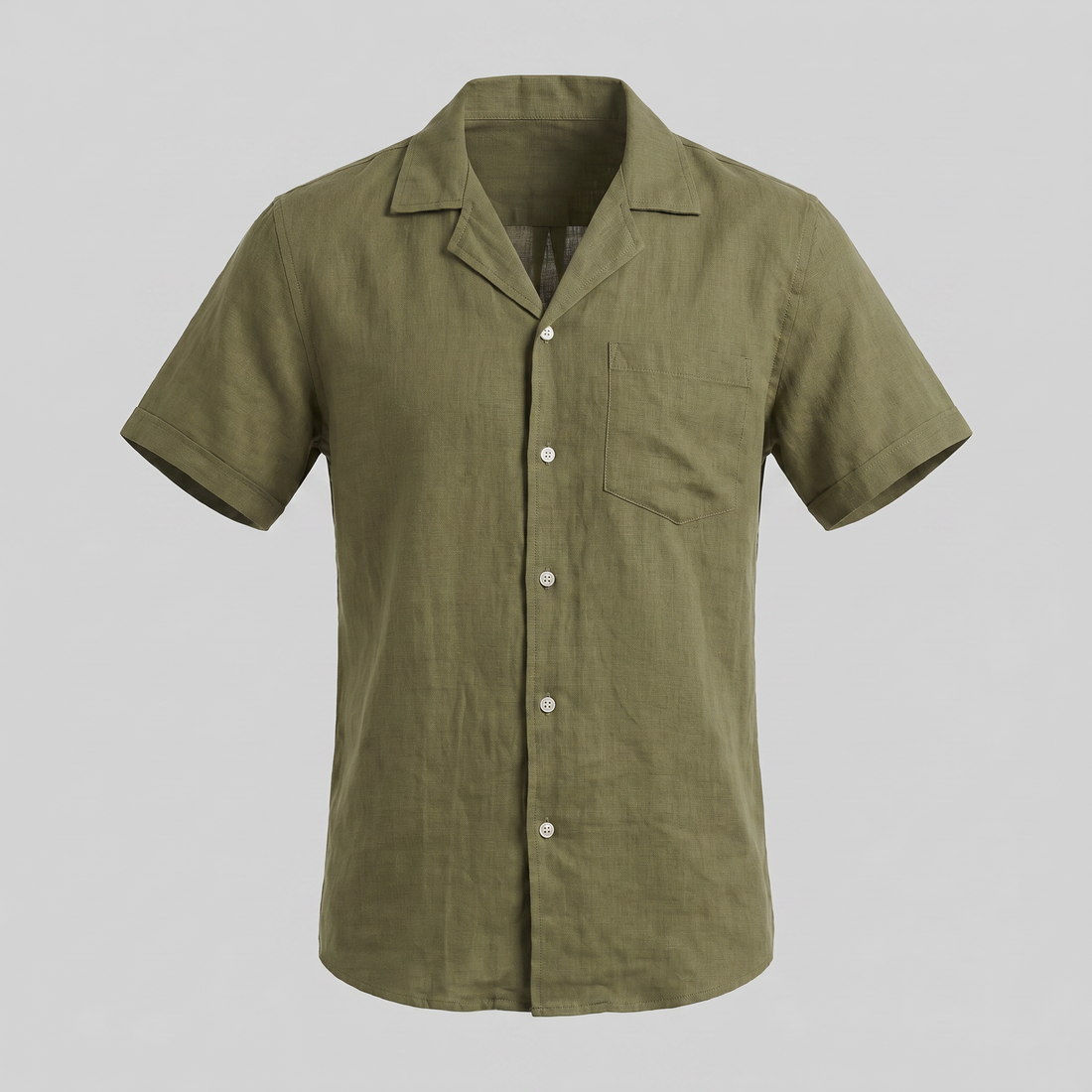 Men's Camp Collar Short-Sleeve Shirt