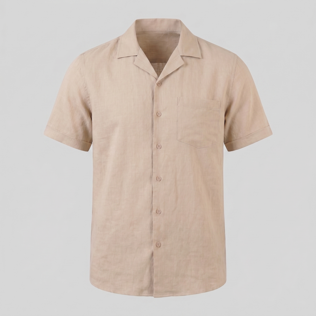 Men's Camp Collar Short-Sleeve Shirt