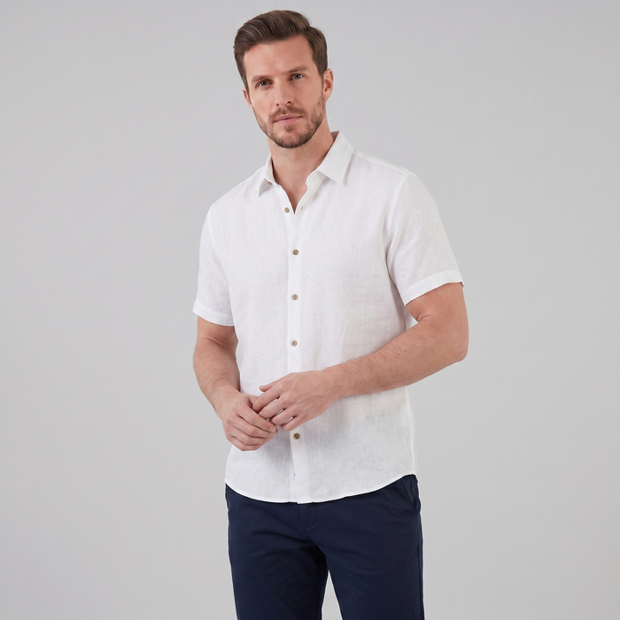 Men's Camp Collar Short-Sleeve Summer Shirt