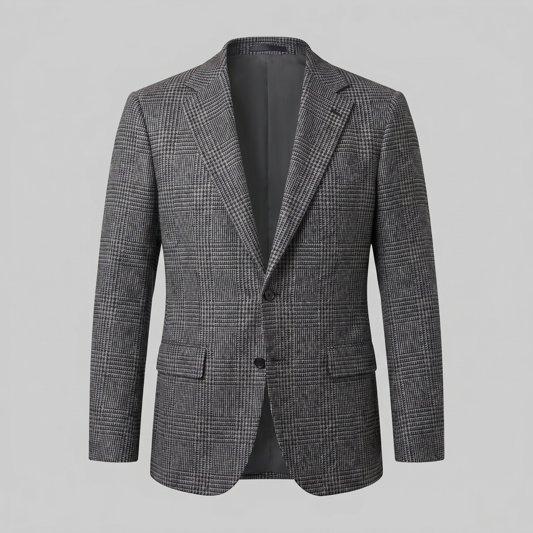 Men's Check Casual Blazer Jacket - Stylish Sport Coat
