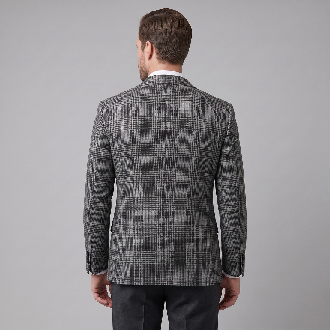 Men's Check Casual Blazer Jacket - Stylish Sport Coat