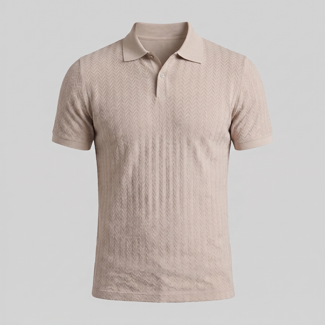 Men's Chevron Knit Polo