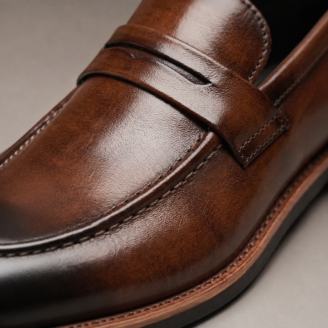 Men's Classic Leather Penny Loafers