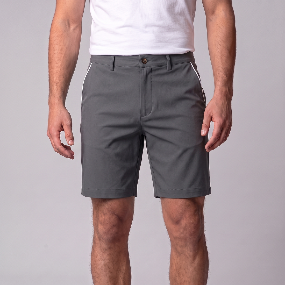 Men's Contrast Piping Chino Shorts