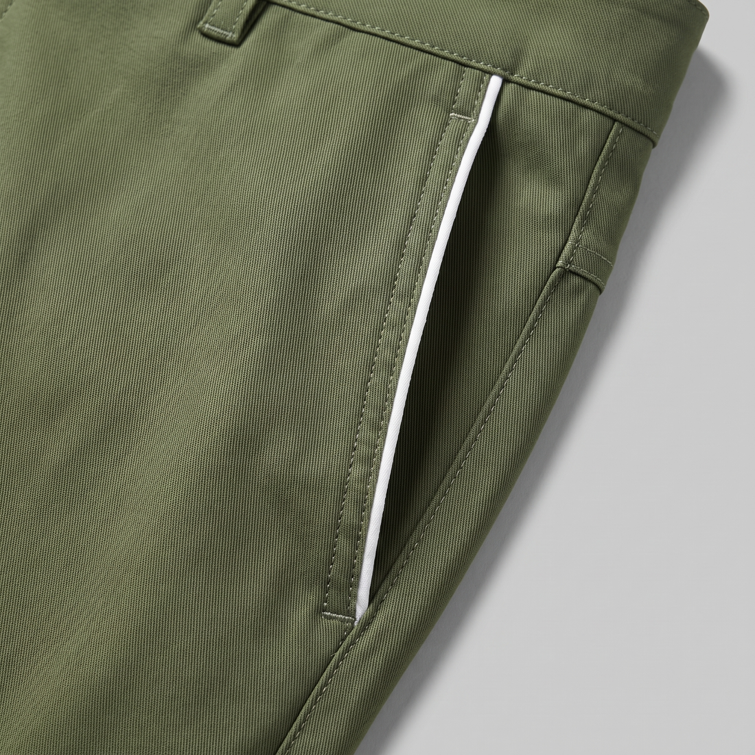 Men's Contrast Piping Chino Shorts