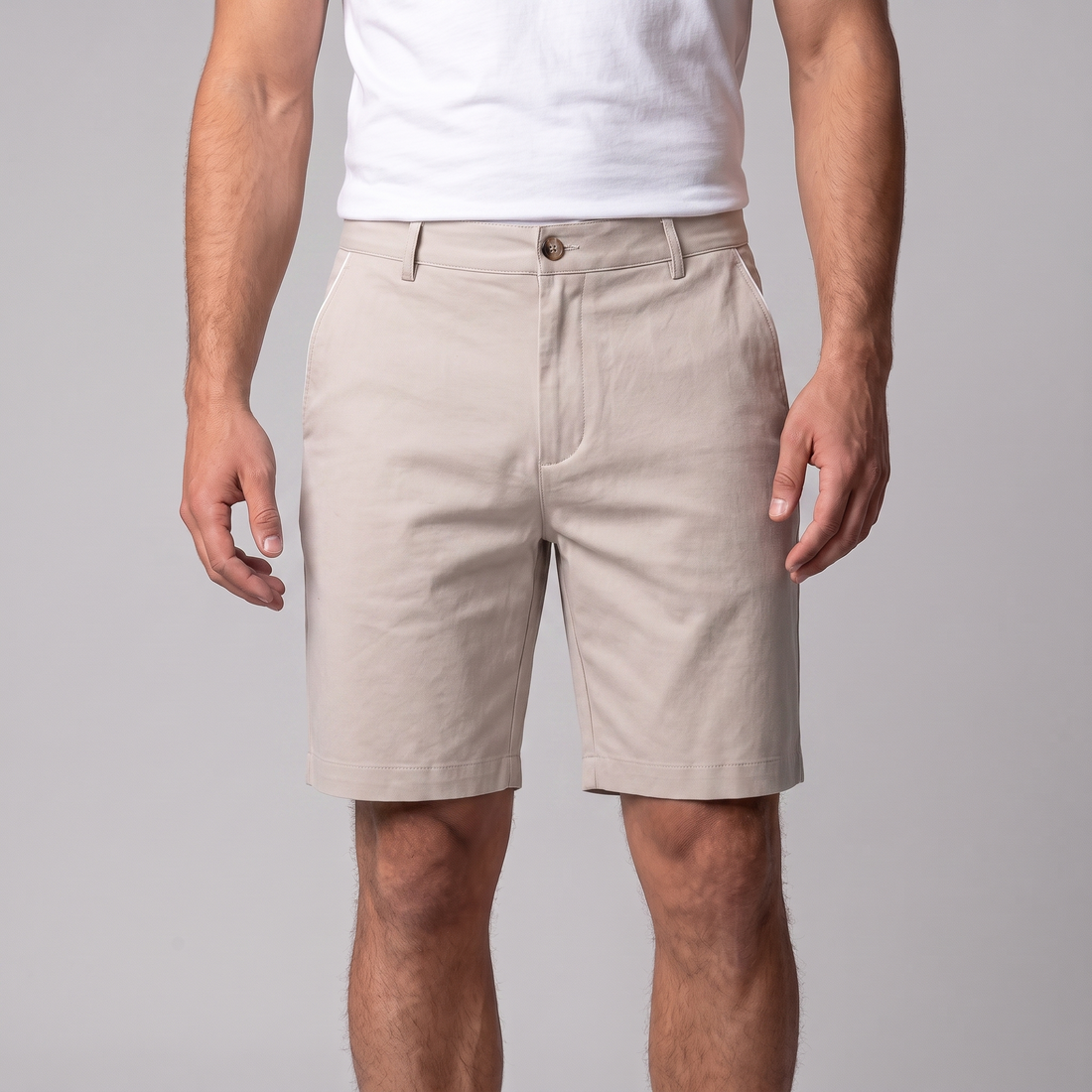 Men's Contrast Piping Chino Shorts