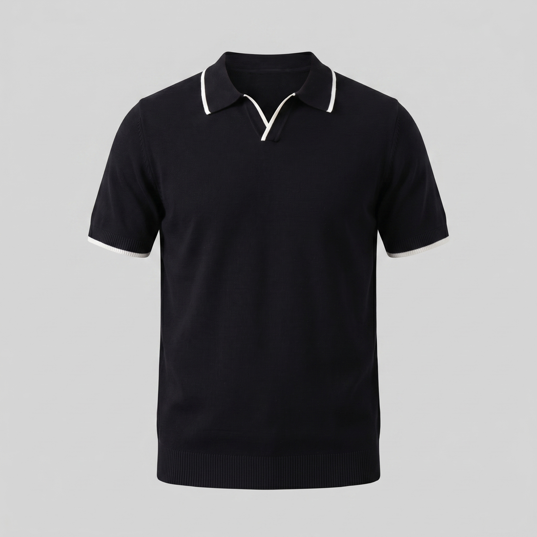 Men's Contrast Trim Knit Polo