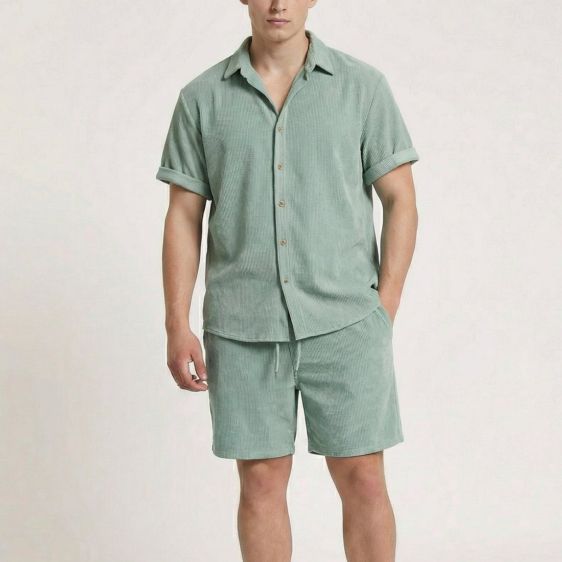 Men's Corduroy 2-Piece Outfit Set