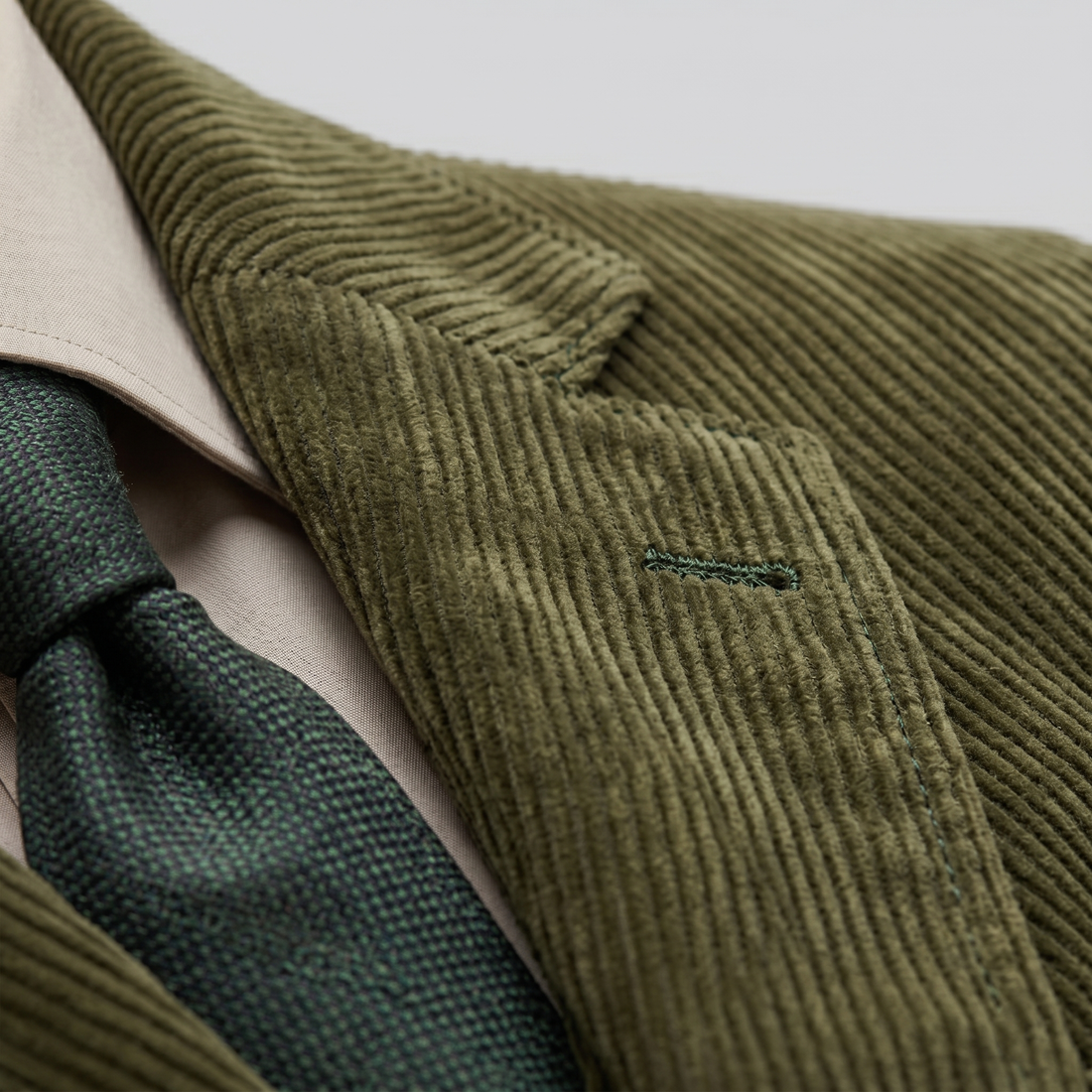 Men's Corduroy Blazer Jacket with Matching Vest