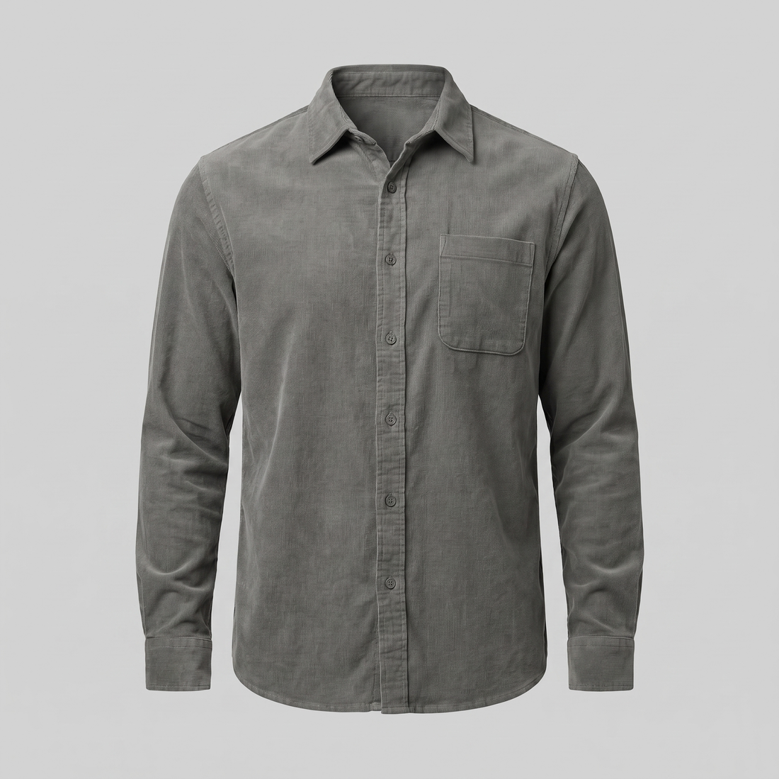 Men's Corduroy Long Sleeve Casual Shirt