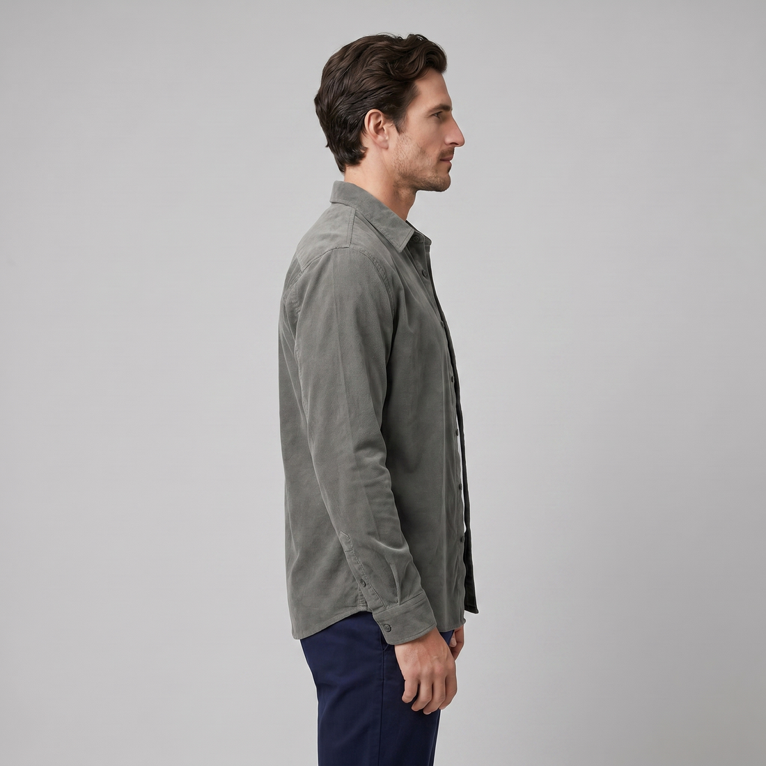 Men's Corduroy Long Sleeve Casual Shirt