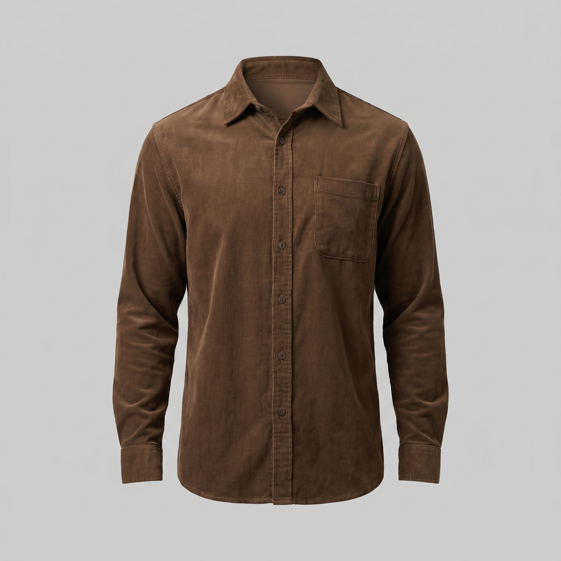 Men's Corduroy Long Sleeve Casual Shirt