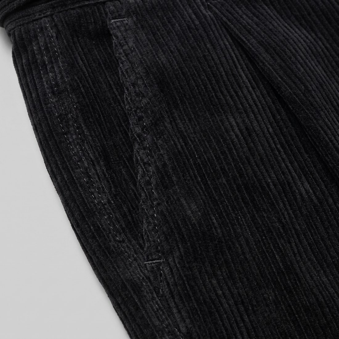 Men's Corduroy Pleated Trousers