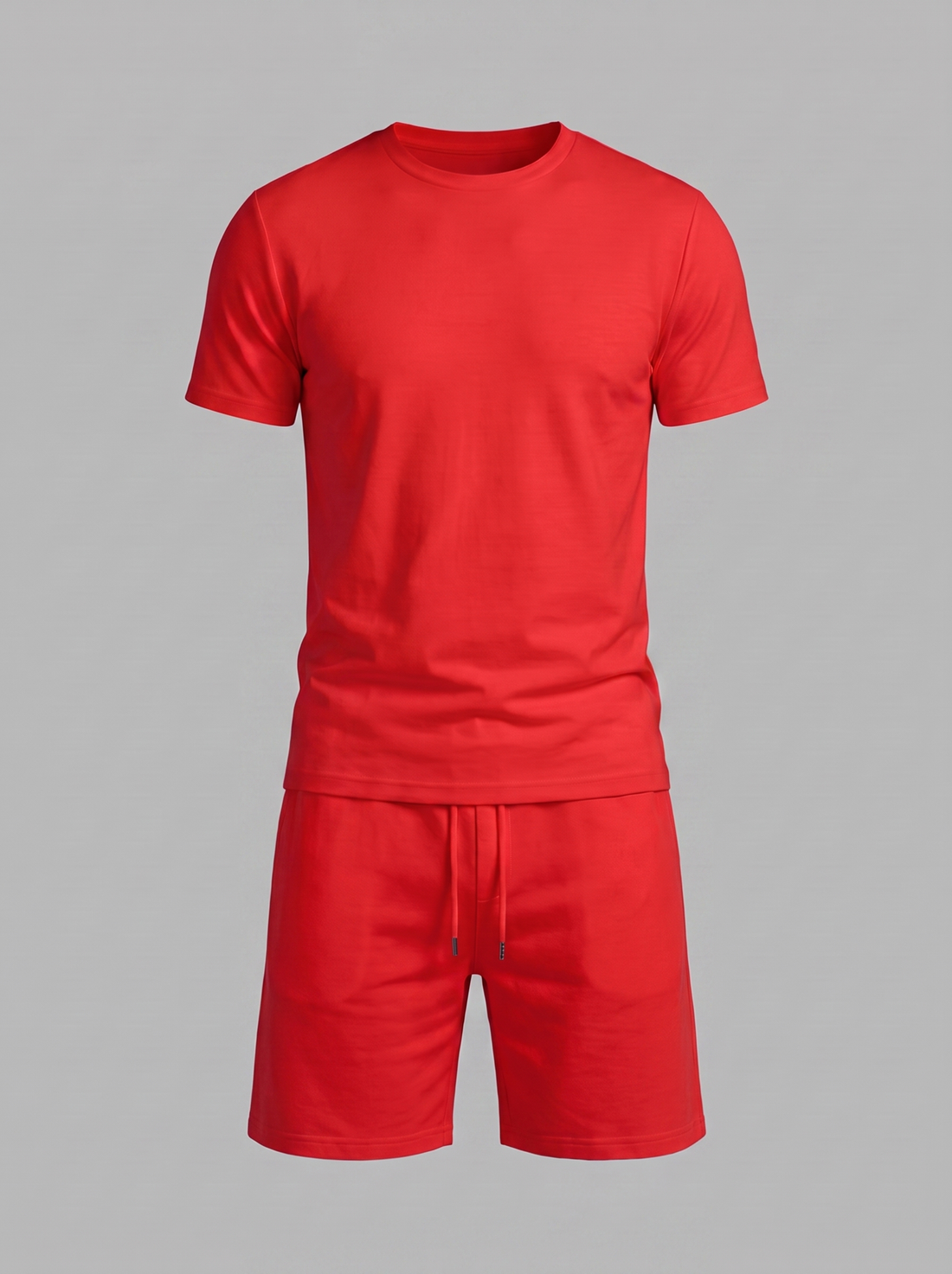 Men's Cotton Blend T-Shirt and Shorts Co-Ord Set