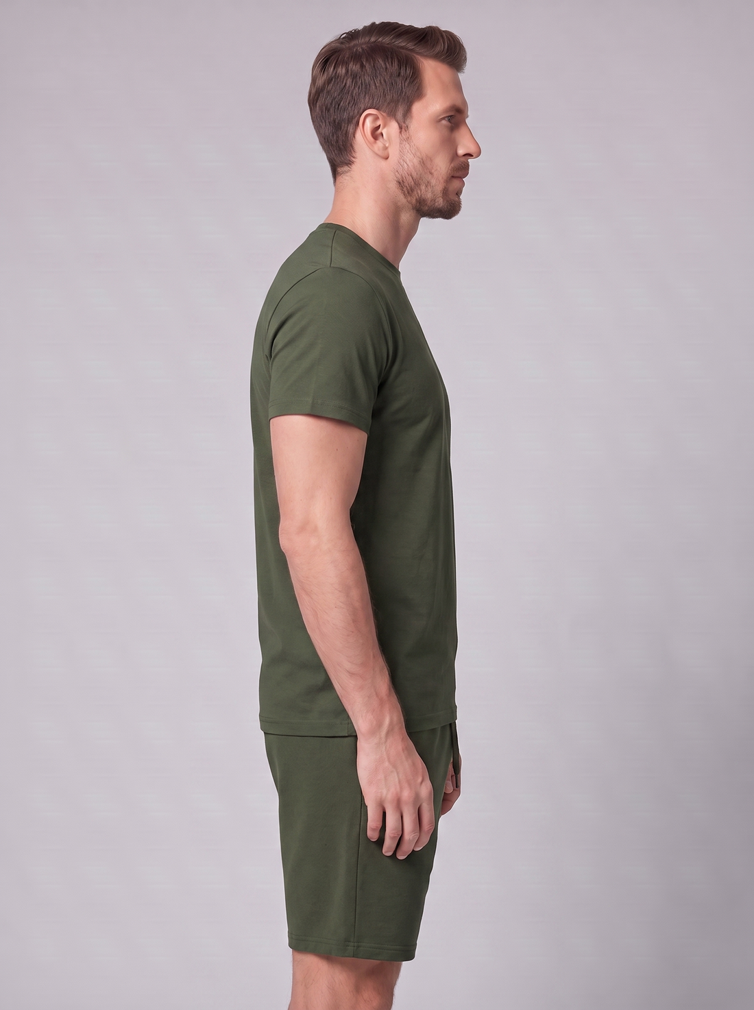 Men's Cotton Blend T-Shirt and Shorts Co-Ord Set