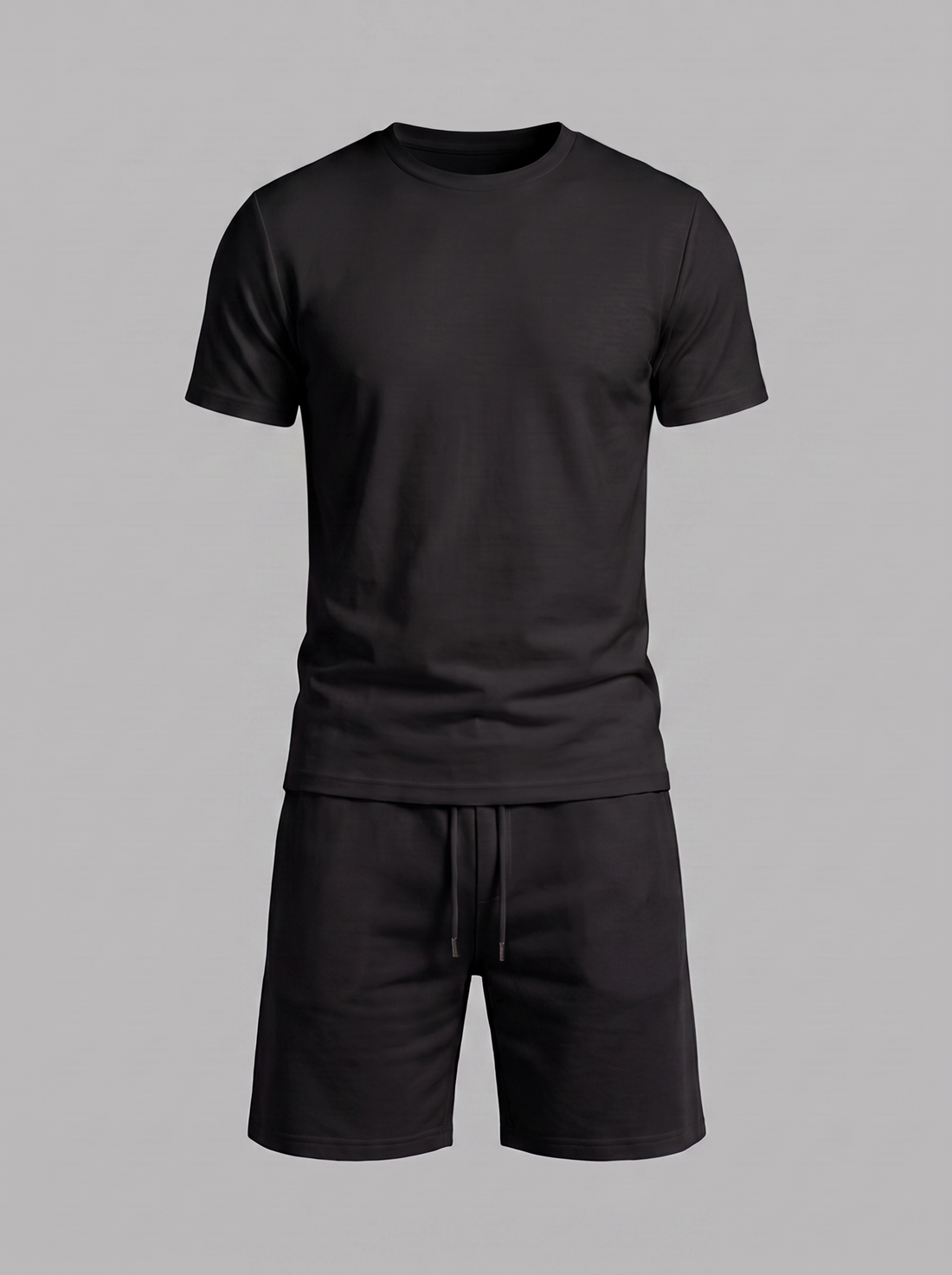 Men's Cotton Blend T-Shirt and Shorts Co-Ord Set