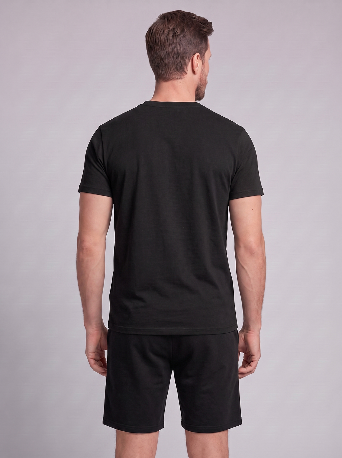 Men's Cotton Blend T-Shirt and Shorts Co-Ord Set