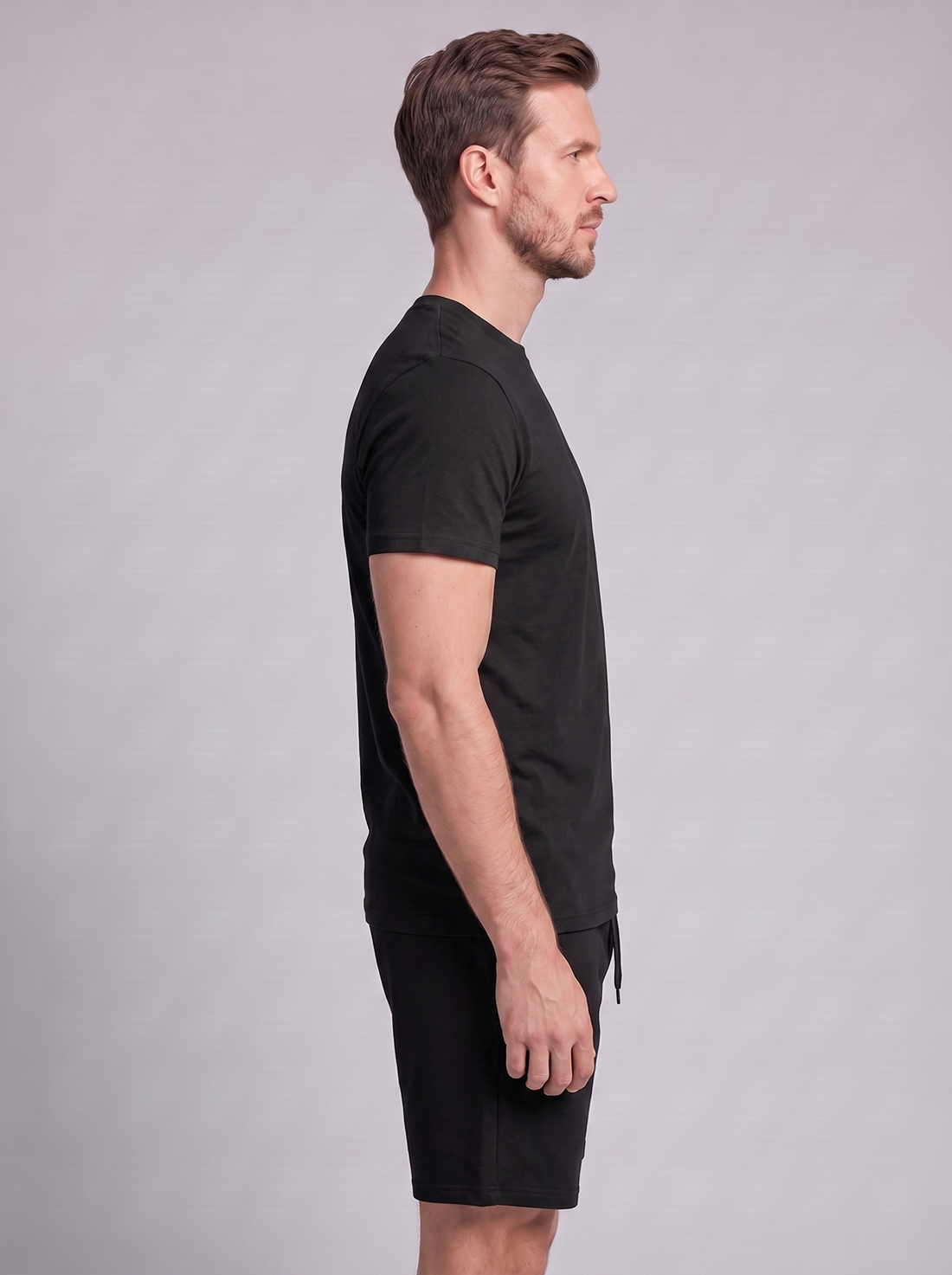 Men's Cotton Blend T-Shirt and Shorts Co-Ord Set