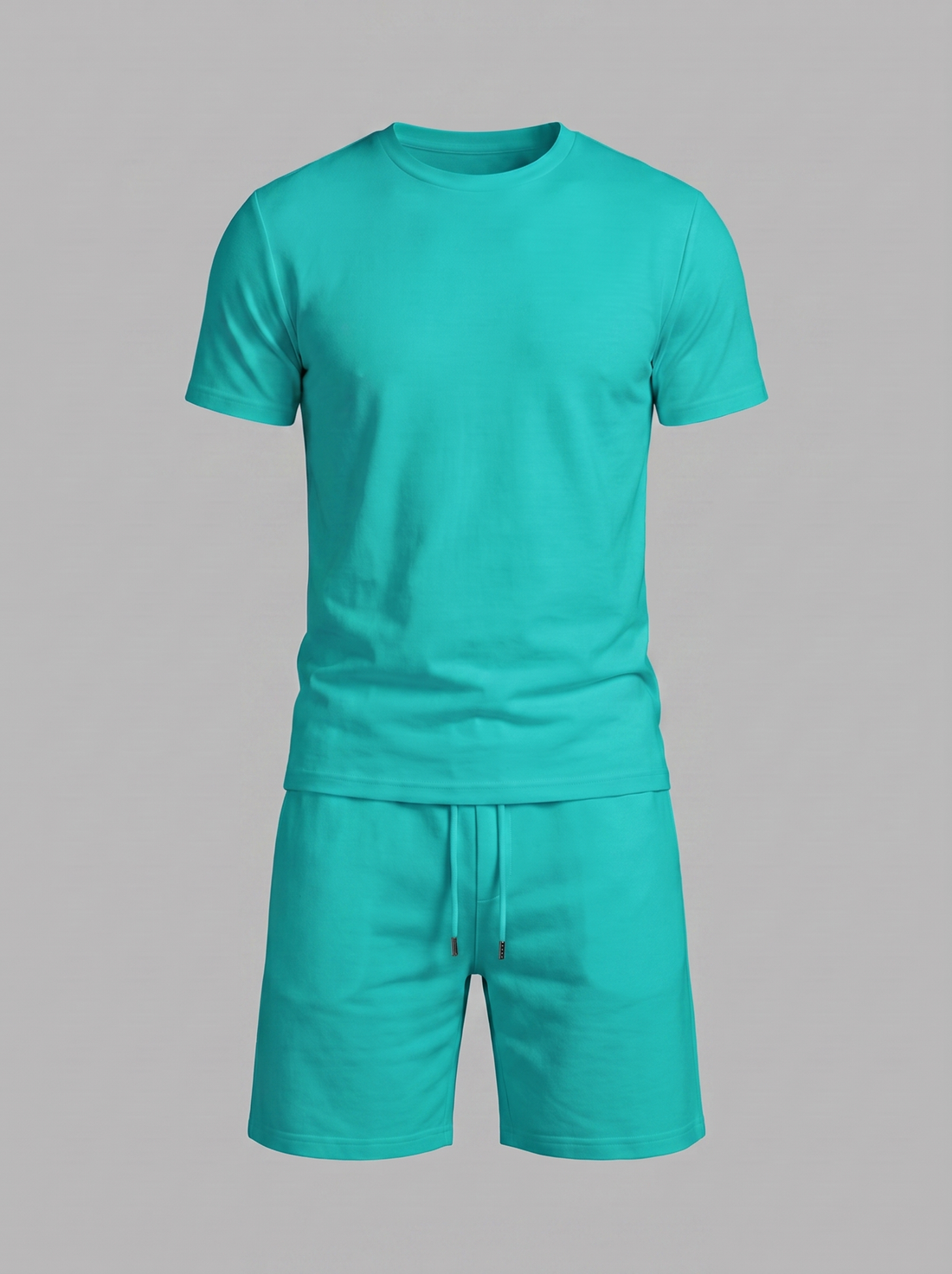 Men's Cotton Blend T-Shirt and Shorts Co-Ord Set