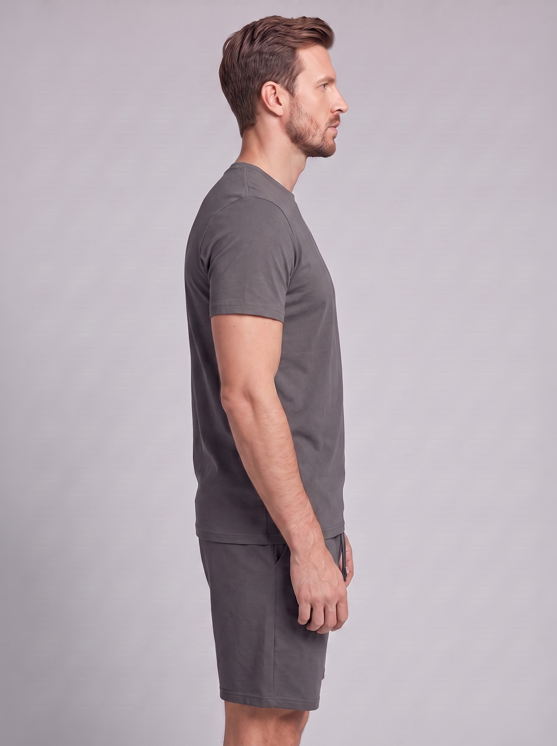 Men's Cotton Blend T-Shirt and Shorts Co-Ord Set