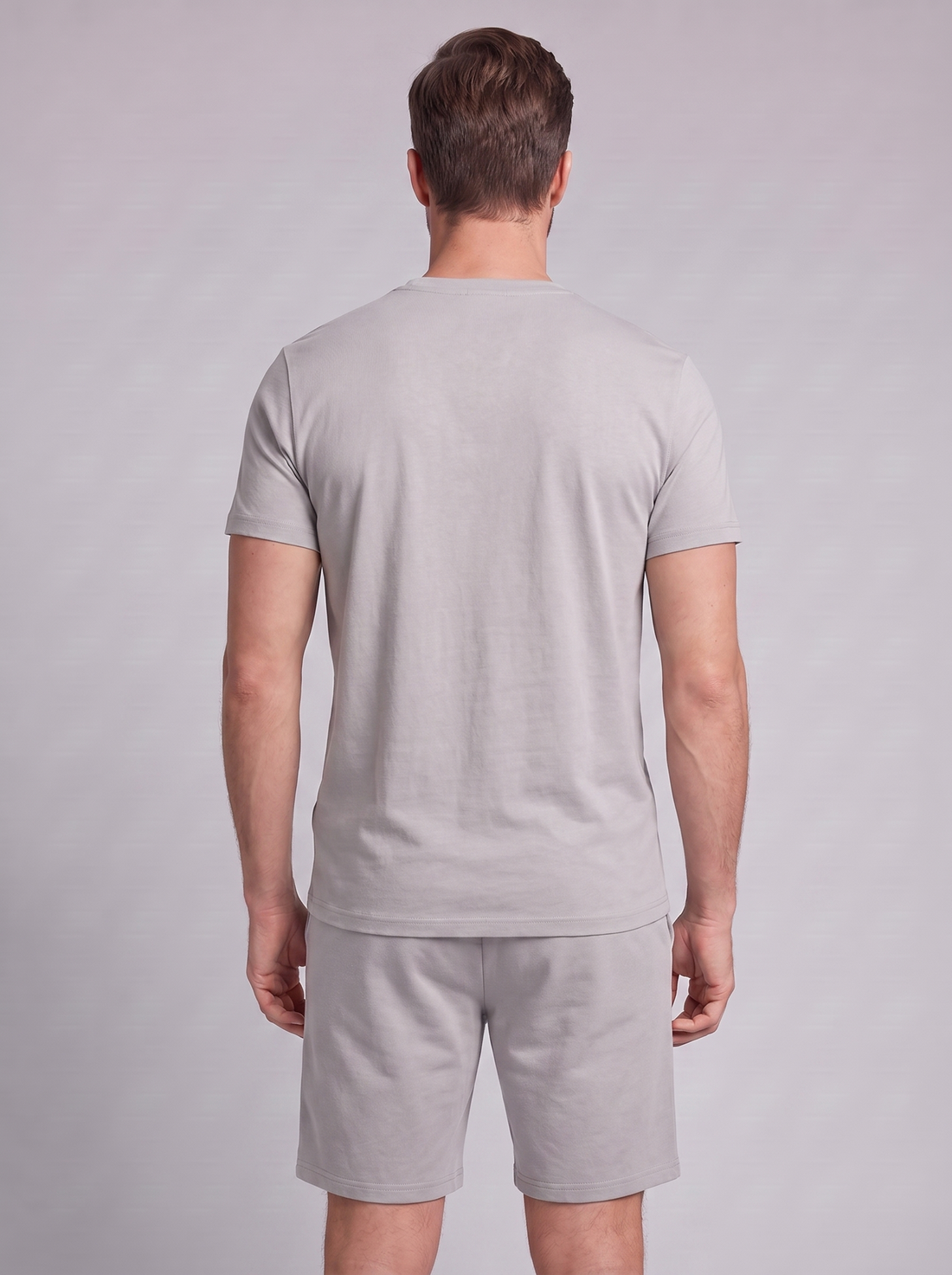 Men's Cotton Blend T-Shirt and Shorts Co-Ord Set