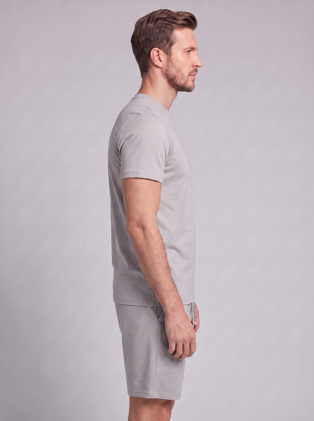 Men's Cotton Blend T-Shirt and Shorts Co-Ord Set