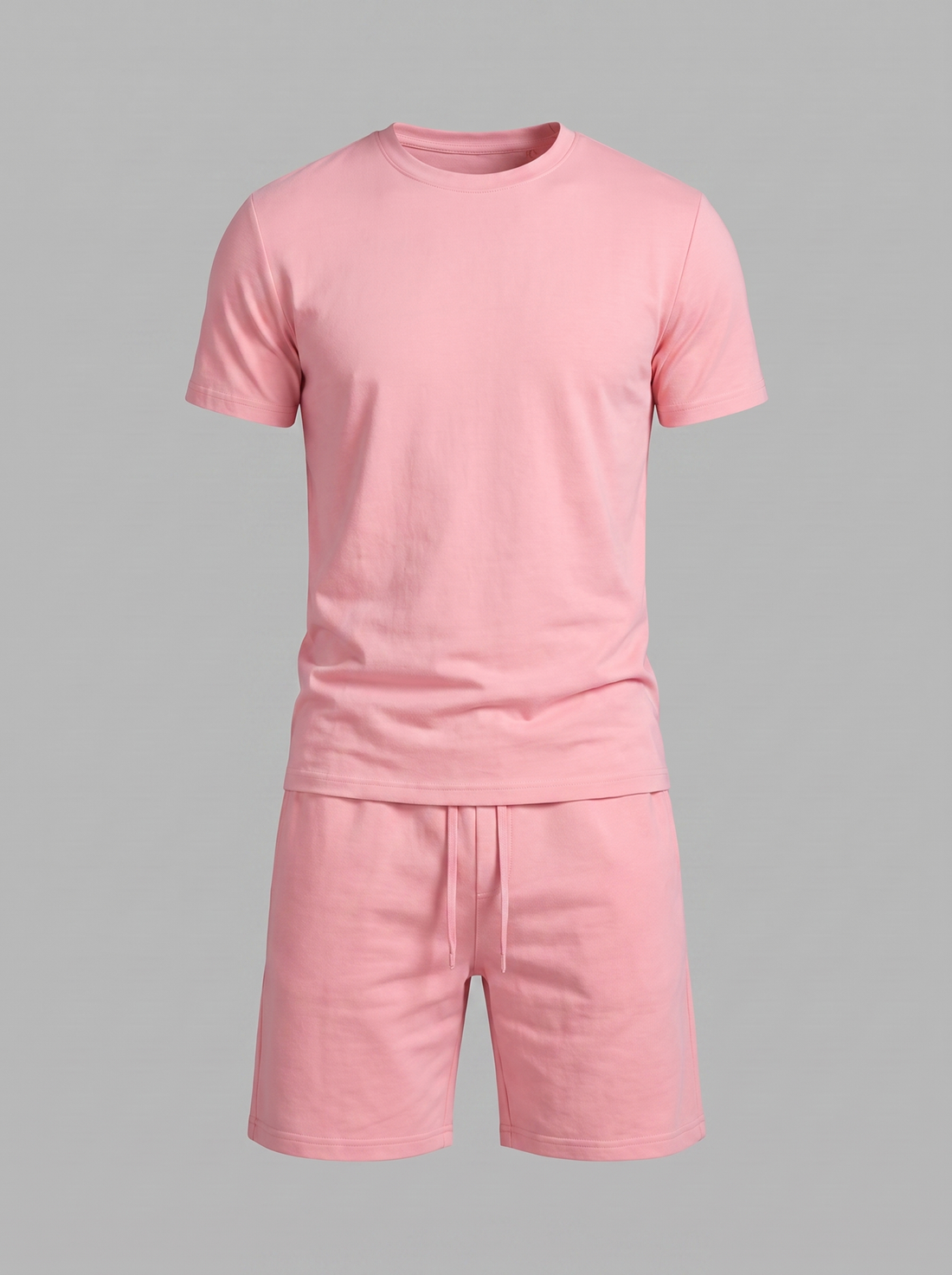 Men's Cotton Blend T-Shirt and Shorts Co-Ord Set