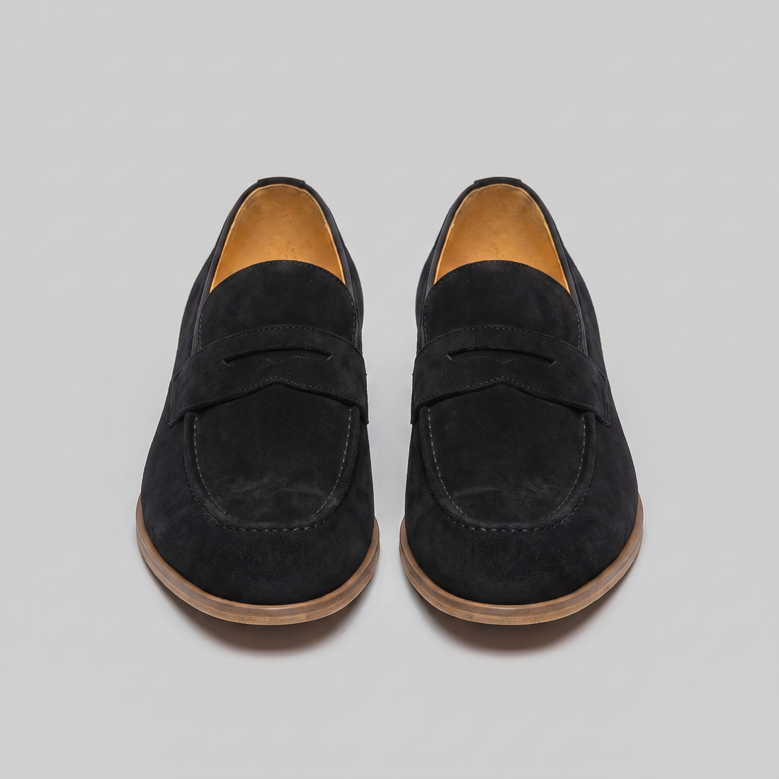 Men's Cowhide Suede Penny Loafers