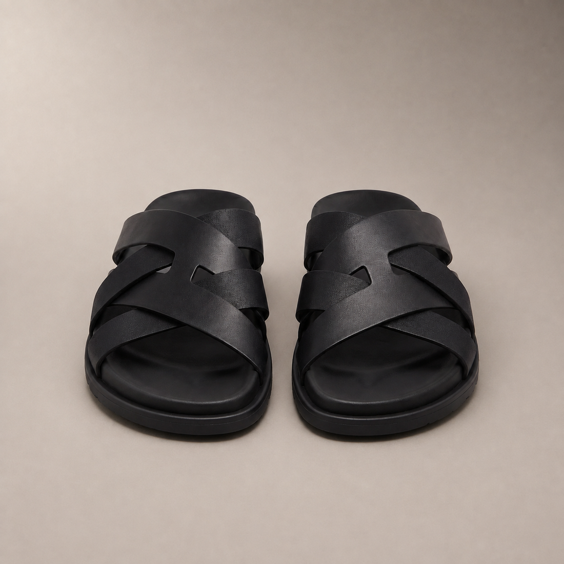 Men's Cross-Strap Slide Sandals