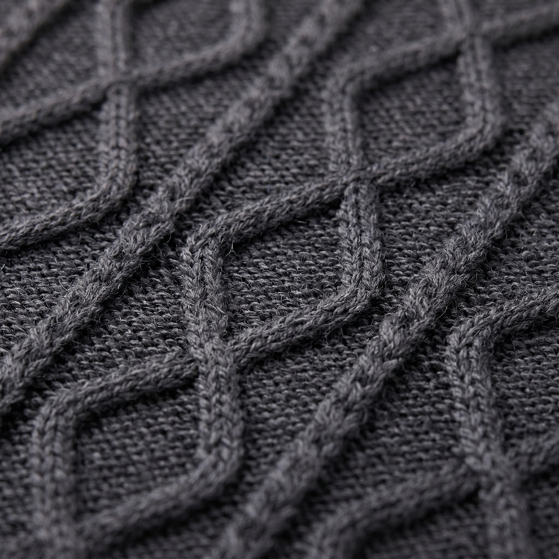 Men's Diamond Cable Knit Polo