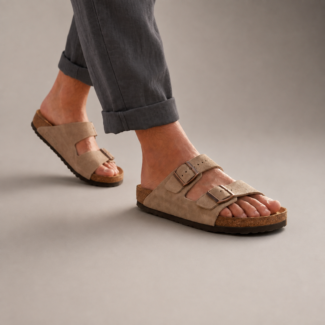 Men's Double-Buckle Sandals Lifestyle