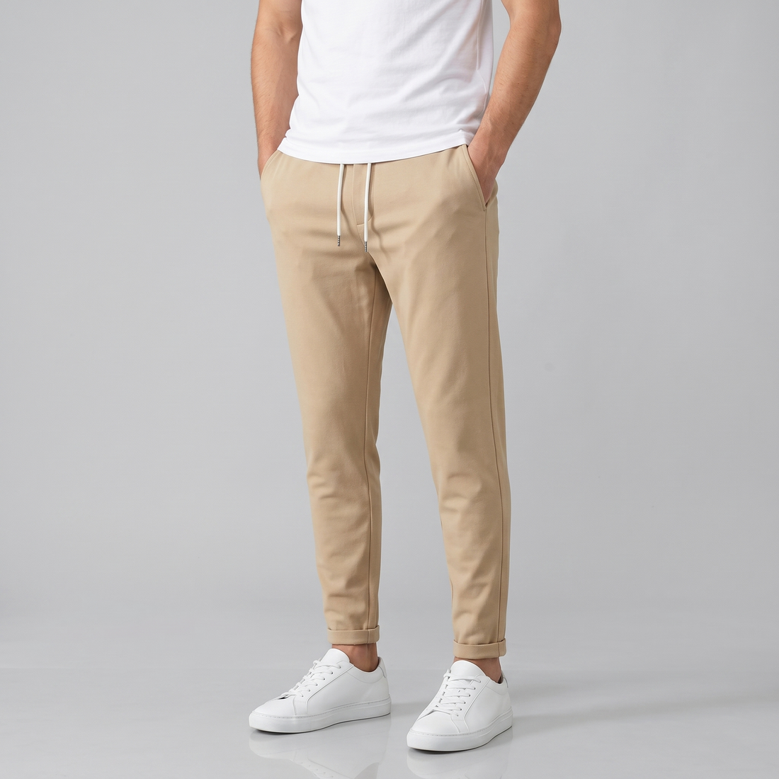 Men's Drawstring Tailored Trousers
