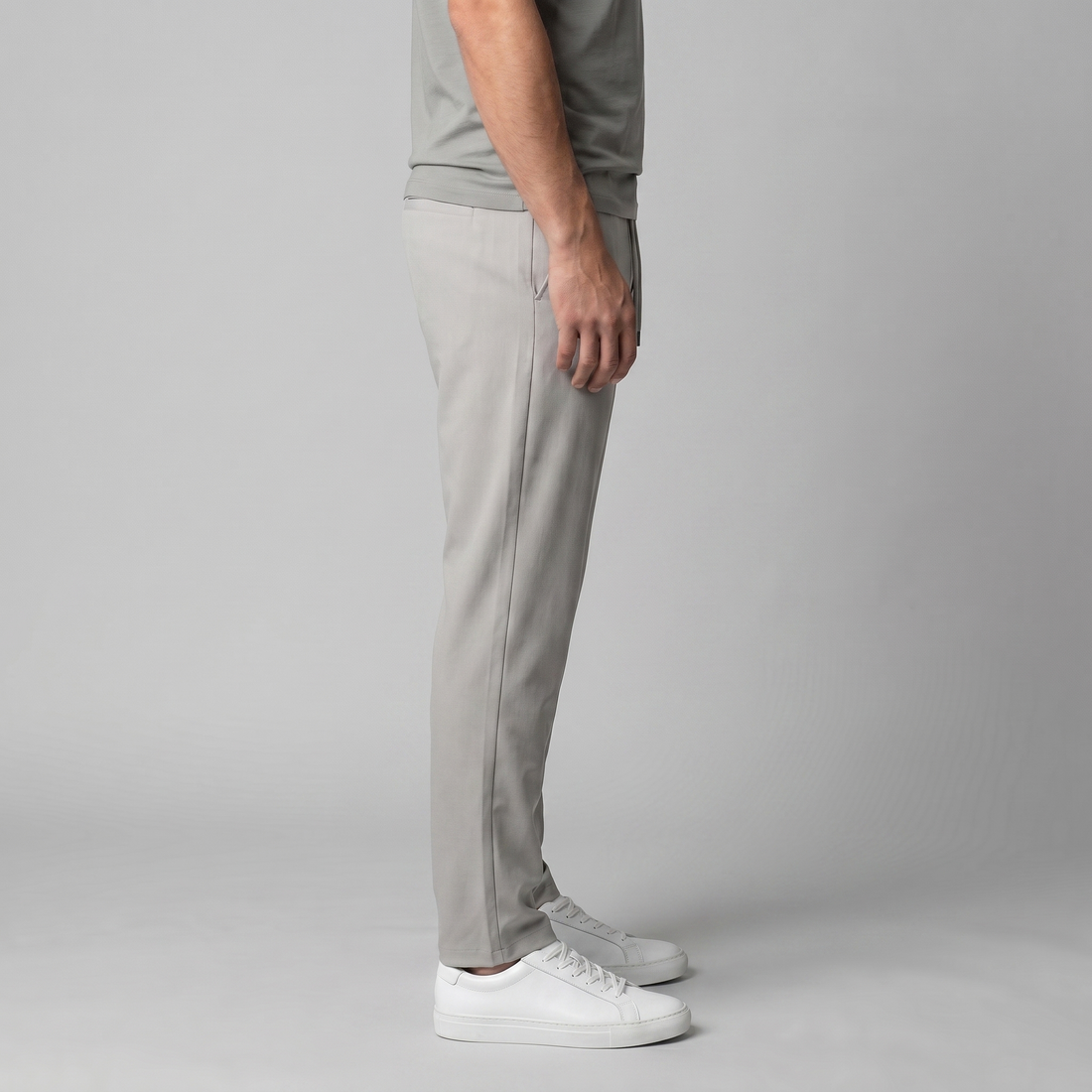 Men's Drawstring Tailored Trousers
