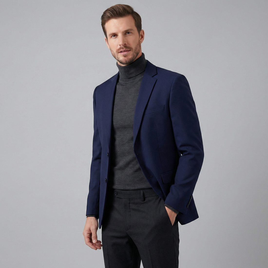 Men's Elegant Blazer Jacket for Business and Formal Wear
