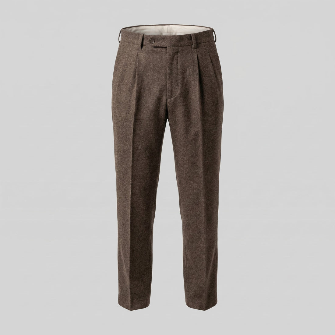 Men's Elegant Pleated Trousers with Side Adjuster
