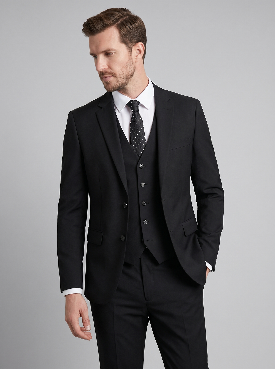 Men's Formal Three Piece Wedding Guest Suit