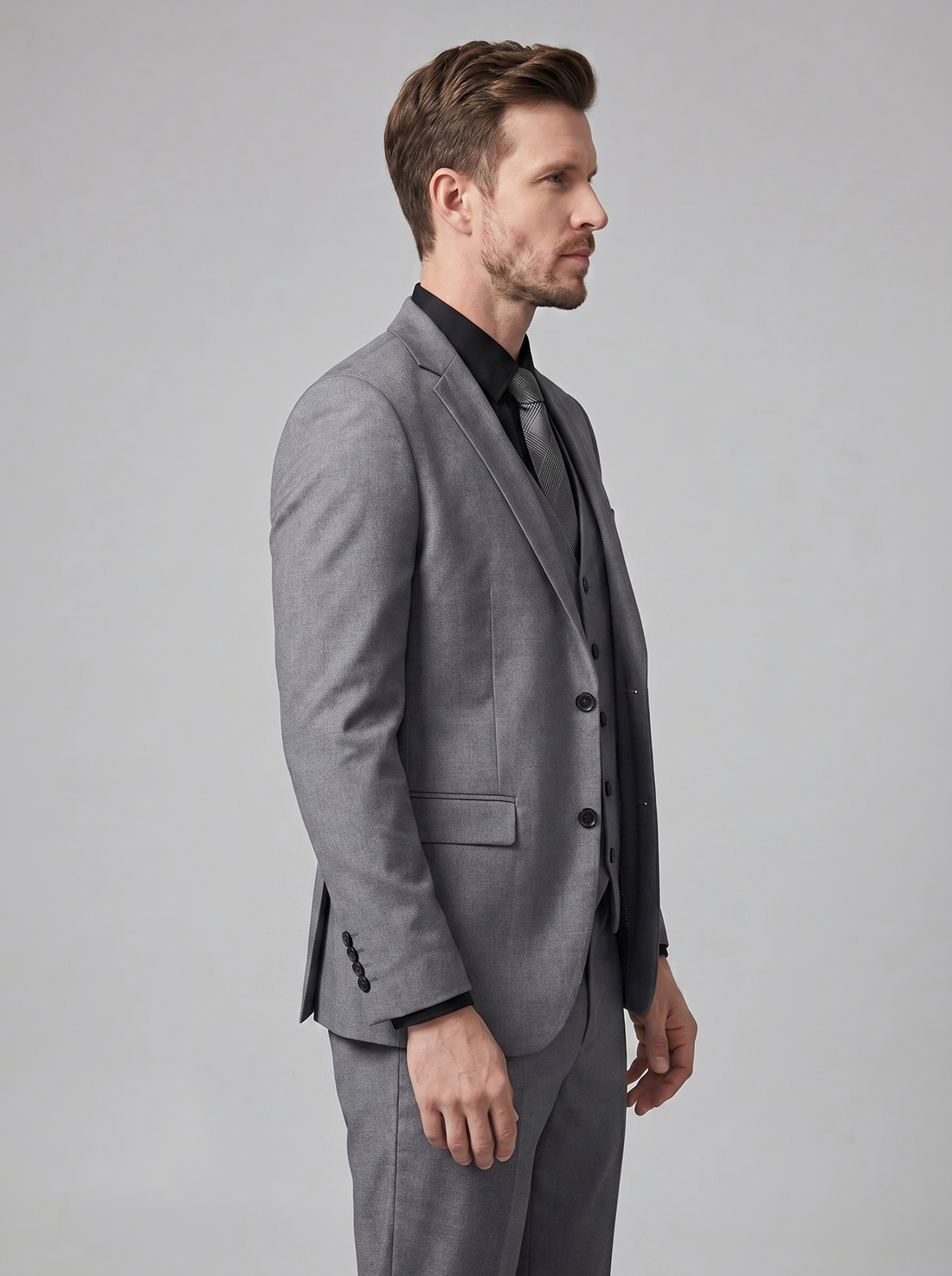 Men's Formal Three Piece Wedding Guest Suit