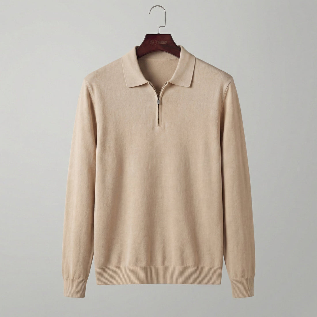 Men's Half Zip Polo Shirt